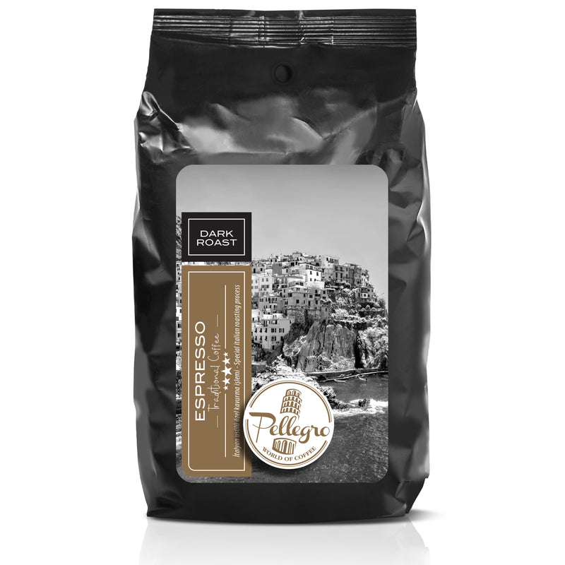 Espresso Dark Roast 1 Kg Çekirdek - Pellegro®